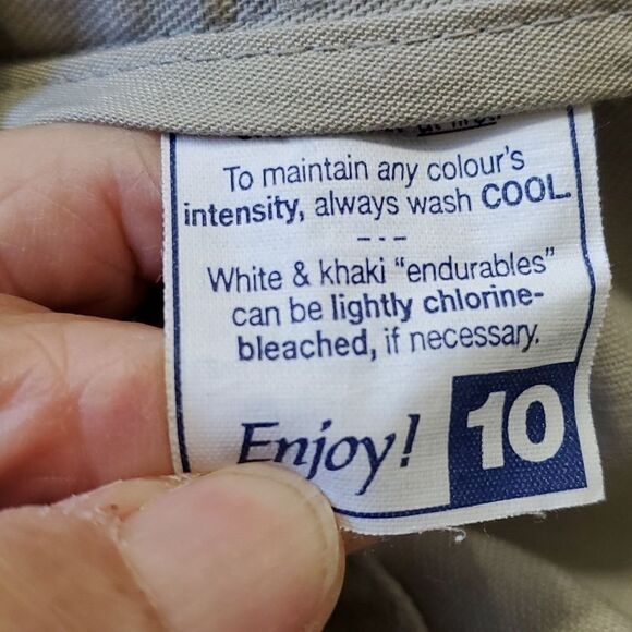 TILLEY Endurables khaki size 10 ELASTIC WAIST. Side pockets. VERY GOOD CONDITION - Picture 8 of 8